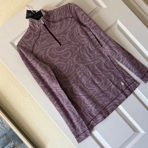 SMARTWOOL WOMEN'S MERINO 250 BASELAYER PATTERN 1/4 ZIP NWT